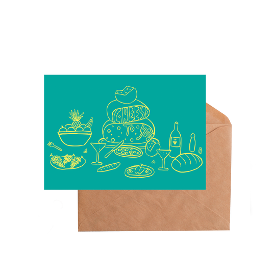 wenskaart 'Cheese to you'