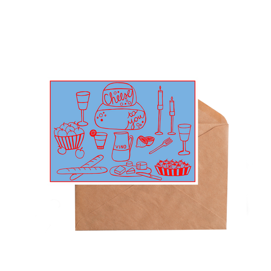 wenskaart 'Cheese to you'