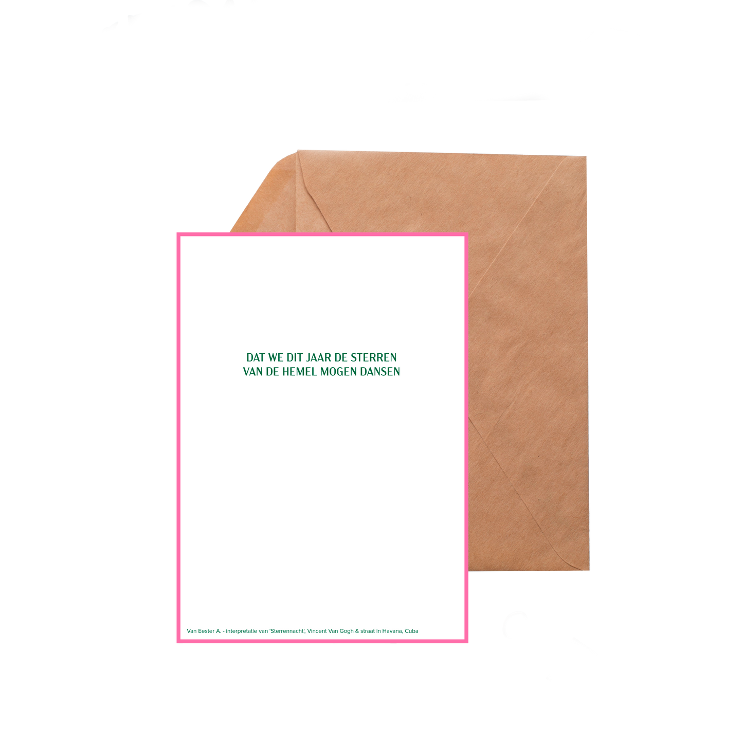 nieuwjaarskaart 'Sterrennacht in Havana'