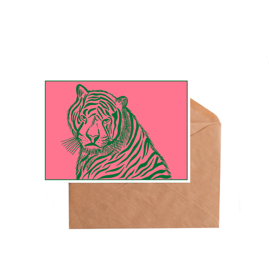 wenskaart 'Tijger'