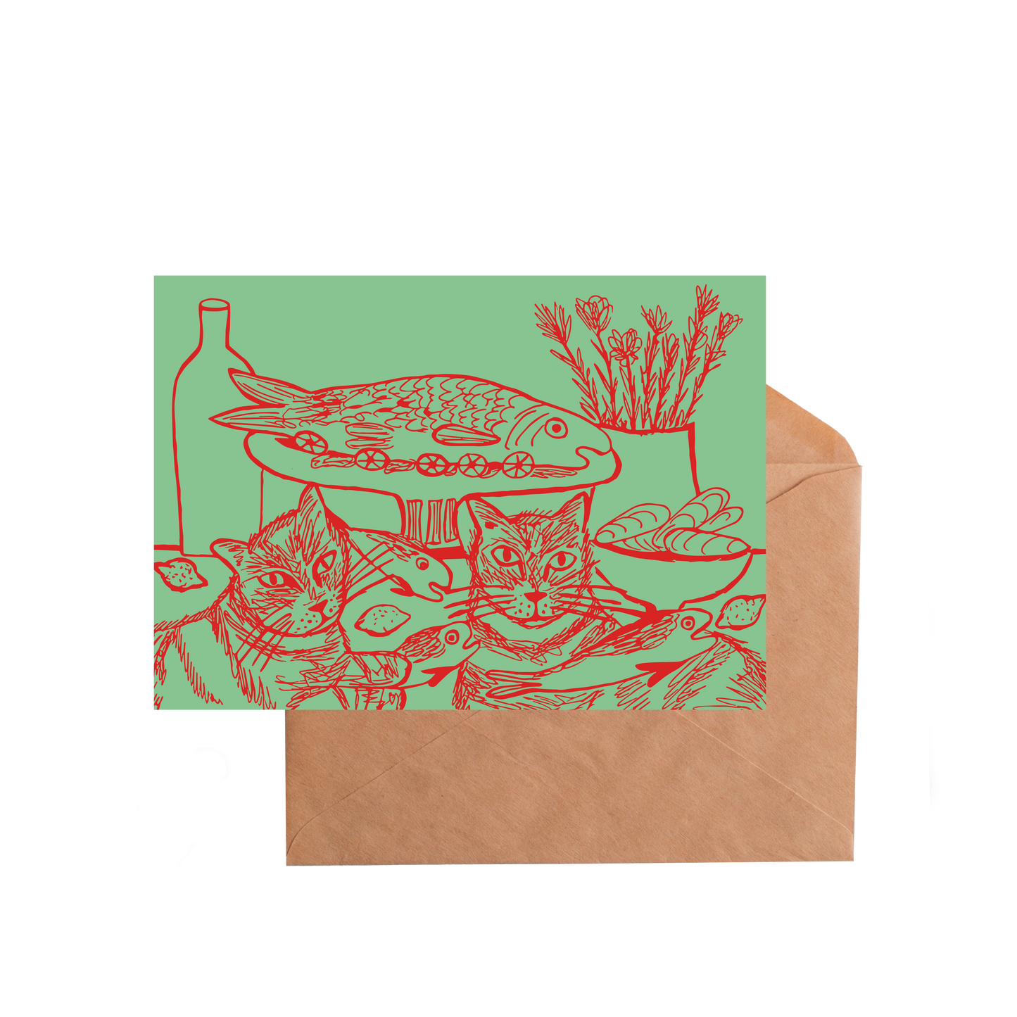 nieuwjaarskaart '26 'Visfestijn'